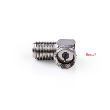 Nedis CSGP41942ME F adapter 90°,  F dugó - F aljzat, 10db/csomag