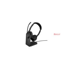   JABRA Fejhallgató - Evolve2 55 MS Stereo Bluetooth Vezeték Nélküli, Mikrofon + Töltő állomás