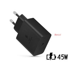   Samsung gyári USB hálózati töltő adapter TypeC bemenet 45W  EPTA845XBEG PD.3.0 Super Fast Charging 2.0 fekete ECO csom
