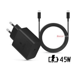   Samsung gyári hálózati töltő adapter TypeC bemenet 1,8  TypeC kábel 45W  EPTA845XBEG PD.3.0 Super Fast ECO csom