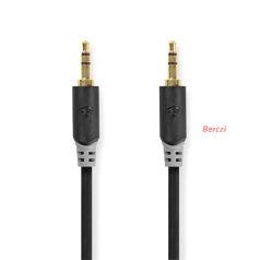   Nedis CABW22000AT30 sztereo audió kábel 3,5mm sztereo jack dugó - dugó,  aranyozott,  3 m