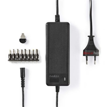 Nedis ACPA116 univerzális AC-DC tápegység, 6V - 16V, 60W, 8 cserélhető táp dugó