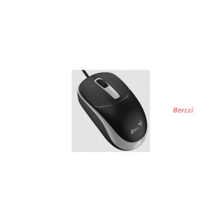 GENIUS Vezetékes egér optikai DX-123, USB, 1000dpi, Fekete/Szürke