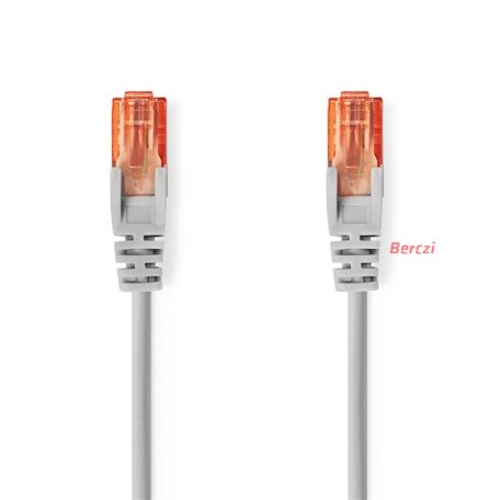 Nedis CCGL85230GY10 UTP Cat6 patch kábel, RJ45 aranyozott érintkezők, hossz 1m