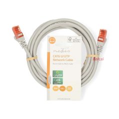   Nedis CCGL85230GY30 UTP Cat6 patch kábel, RJ45 aranyozott érintkezők, hossz 3m