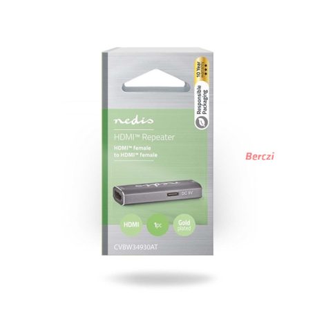 Nedis CVBW34930AT HDMI jelerősítő (repeater), 25m, 8K@60Hz, 48 Gbps