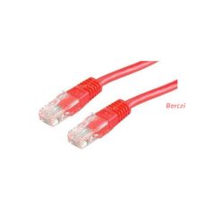 ROLINE Patch kábel, UTP, CAT5e, 2m, piros